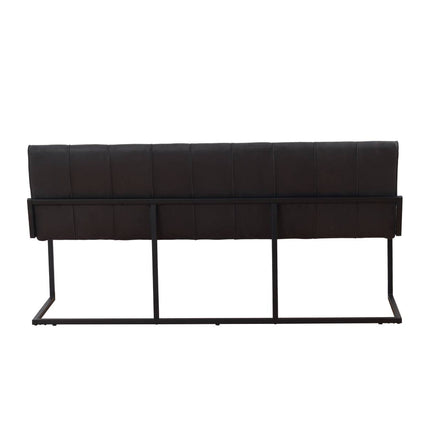 Eetkamerbank Vito 200cm zwart microvezel