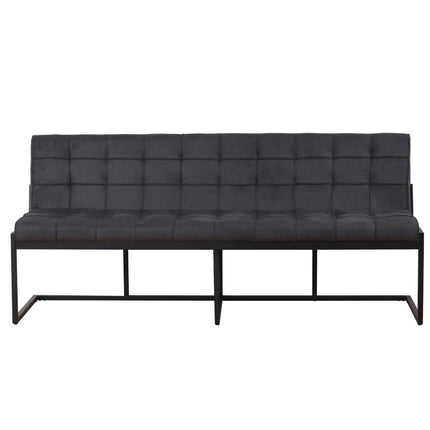 Eetkamerbank Vito 200cm zwart microvezel