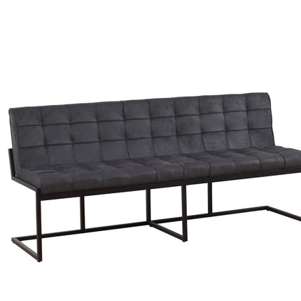 Eetkamerbank Vito 200cm zwart microvezel