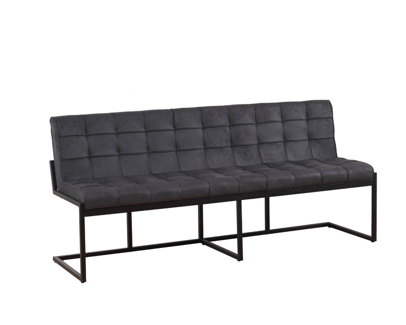 Eetkamerbank Vito 200cm zwart microvezel