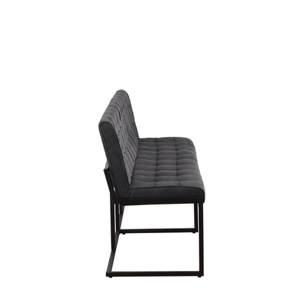 Eetkamerbank Vito 200cm zwart microvezel