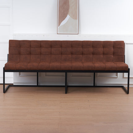 Eetkamerbank Vito 220cm cognac microvezel