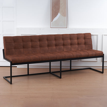 Eetkamerbank Vito 220cm cognac microvezel