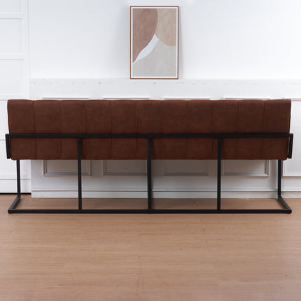 Eetkamerbank Vito 220cm cognac microvezel