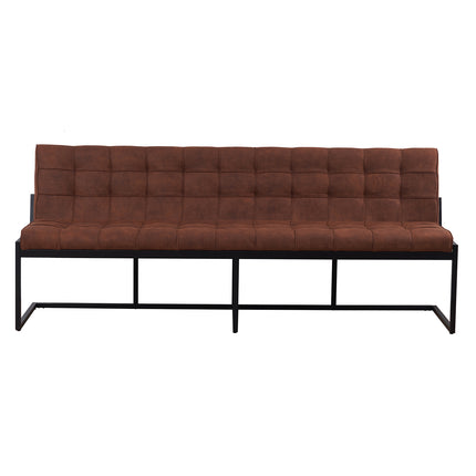 Eetkamerbank Vito 220cm cognac microvezel