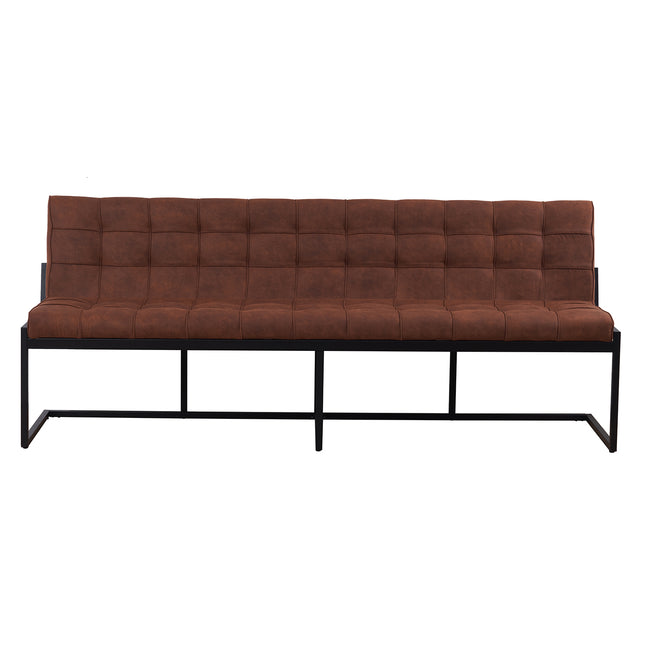 Eetkamerbank Vito 220cm cognac microvezel