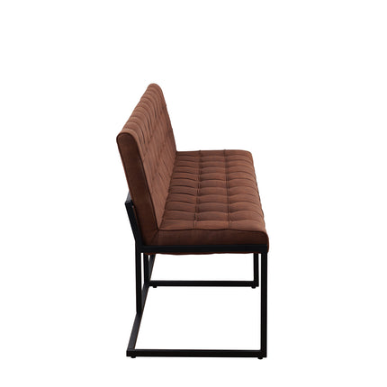 Eetkamerbank Vito 220cm cognac microvezel