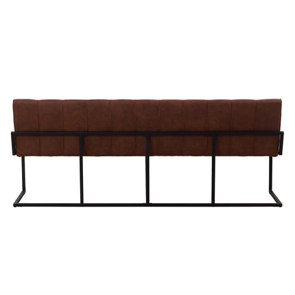 Eetkamerbank Vito 220cm cognac microvezel
