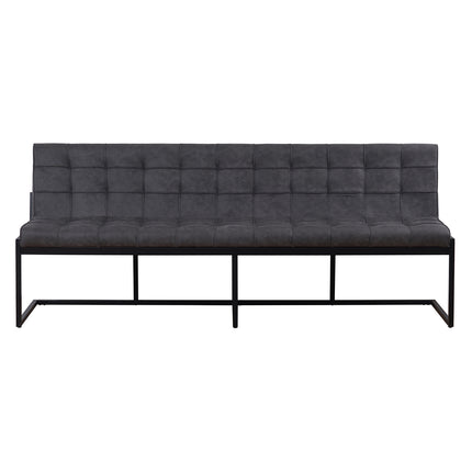 Eetkamerbank Vito 220cm antraciet microvezel