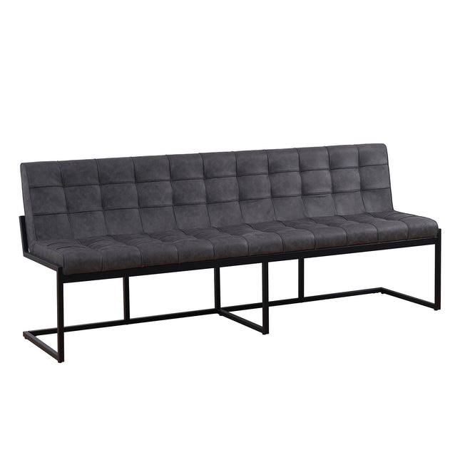 Eetkamerbank Vito 220cm antraciet microvezel