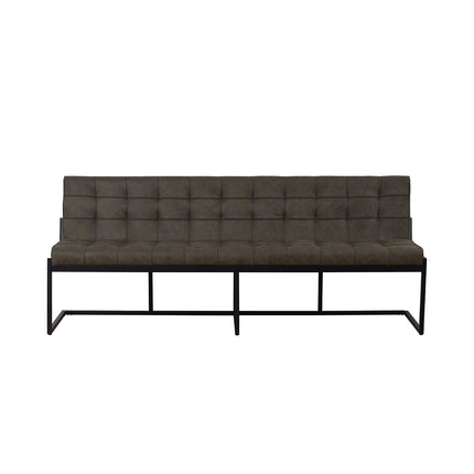 Eetkamerbank Vito 220cm donkergroen microvezel