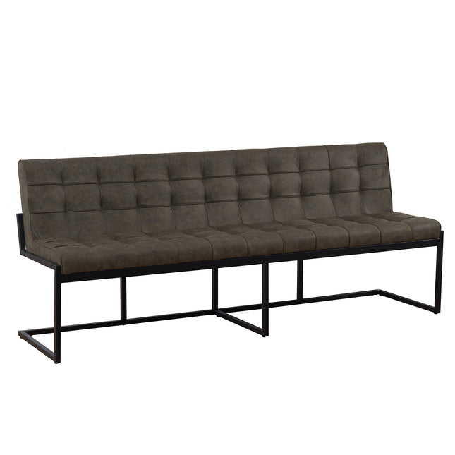 Eetkamerbank Vito 220cm donkergroen microvezel