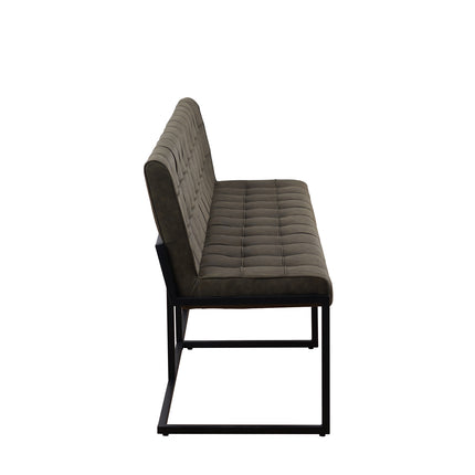 Eetkamerbank Vito 220cm donkergroen microvezel
