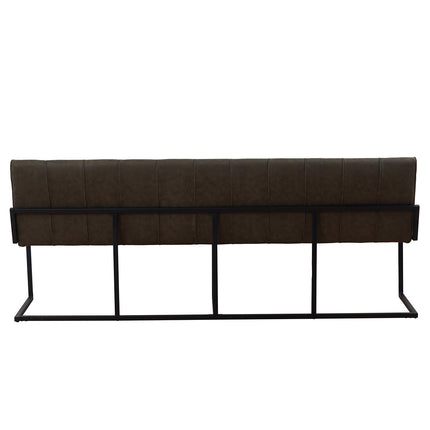 Eetkamerbank Vito 220cm donkergroen microvezel