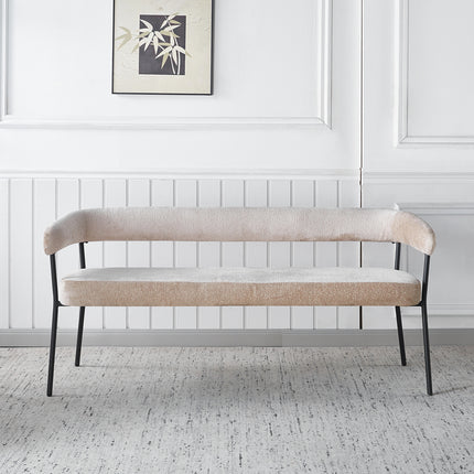 Eetkamerbank Meggie 160cm beige chenille