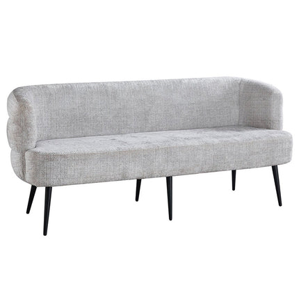 Eetkamerbank Quinn 180cm grijs chenille