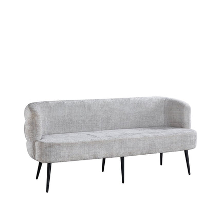 Eetkamerbank Quinn 180cm grijs chenille