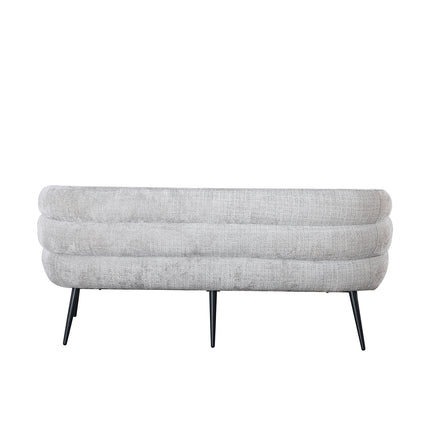 Eetkamerbank Quinn 180cm grijs chenille