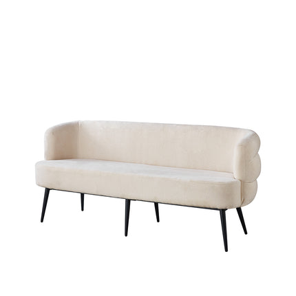 Eetkamerbank Quinn 180cm beige chenille