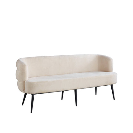 Eetkamerbank Quinn 180cm beige chenille