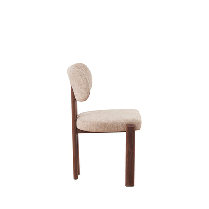 SET DEAL: 4 stuks Eetkamerstoel Japandi bruin Naomi walnoot