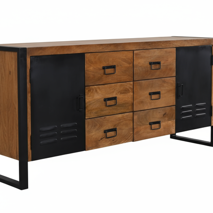 Dressoir mangohout 180cm bruin Jazzy