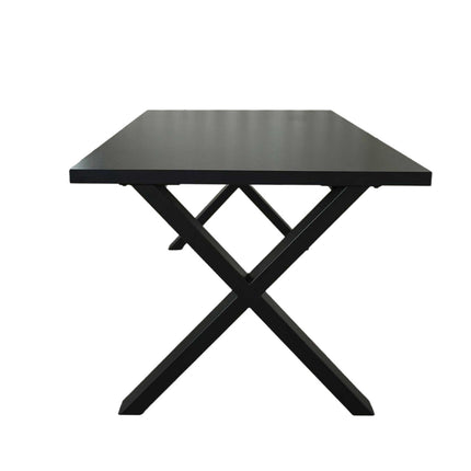 Eettafel Reef rechthoekig 200cm zwart melamine