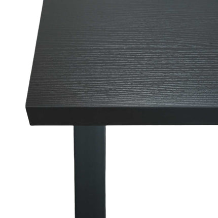 Eettafel Reef rechthoekig 200cm zwart melamine