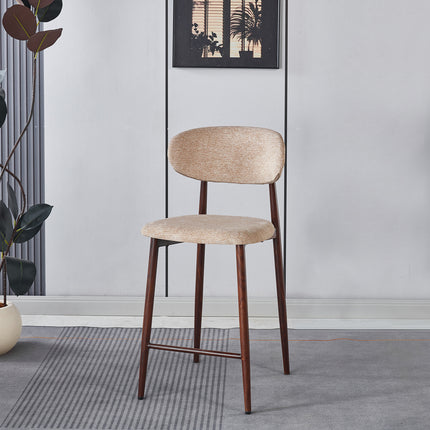 SET DEAL: 4 stuks Barkruk Japandi bruin Reika walnoot