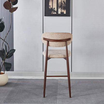 SET DEAL: 2 stuks Barkruk Japandi bruin Reika walnoot