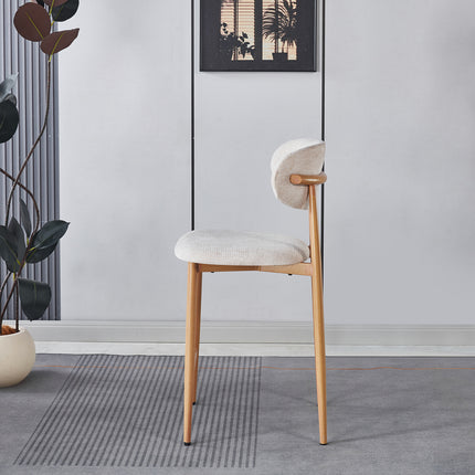 SET DEAL: 4 stuks Barkruk Japandi beige Reika lichtbruin