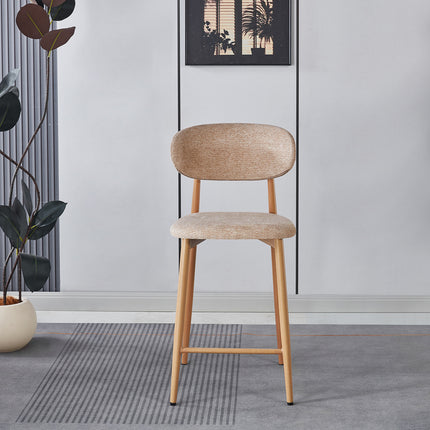 Barkruk Japandi bruin Reika lichtbruin