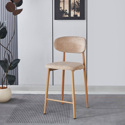 Barkruk Japandi bruin Reika lichtbruin