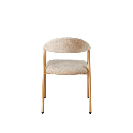 SET DEAL: 6 stuks Eetkamerstoel Japandi bruin Mika lichtbruin