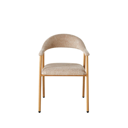 SET DEAL: 4 stuks Eetkamerstoel Japandi bruin Mika lichtbruin