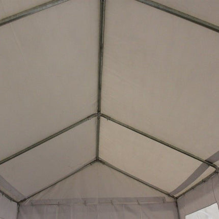 Partytent wit pvc met grondframe 3x4m