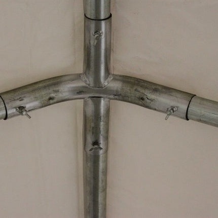 Partytent wit pvc met grondframe 3x4m