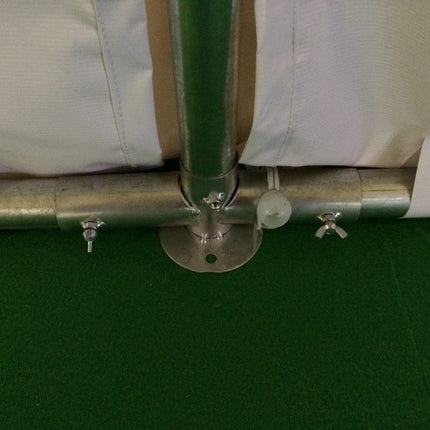 Partytent wit pvc met grondframe 4x6m