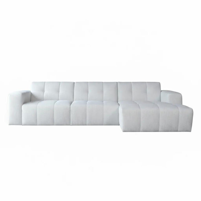 Hoekbank Wave off-wite polyester 305cm rechts