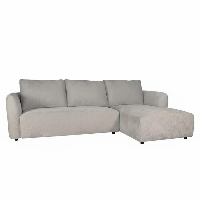 Hoekbank Hudson 280cm chenille donkergrijs rechts