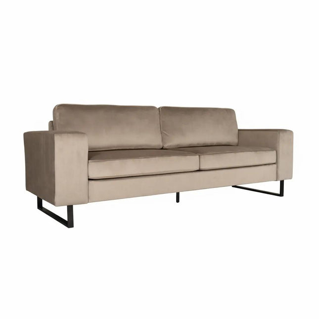 Zitbank grijs velvet 260cm Alba