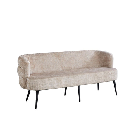 Eetkamerbank Quinn 180cm taupe chenille