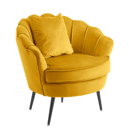 Fauteuil Anna goud velvet