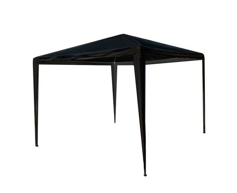 Partytent zwart 3x3m zonder zijwanden budget