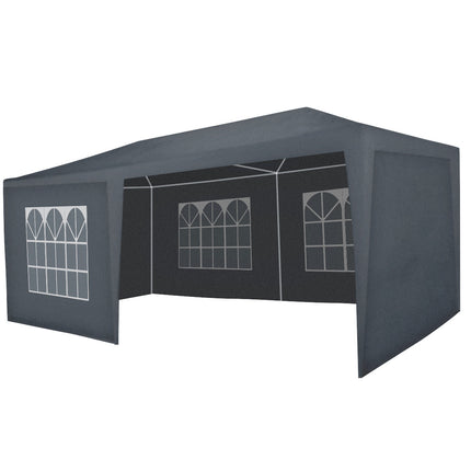 Partytent donkergrijs 3x6m budget