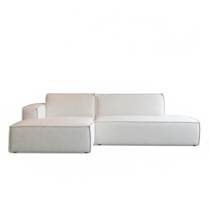 Hoekbank Enzo naturel polyester 280cm links