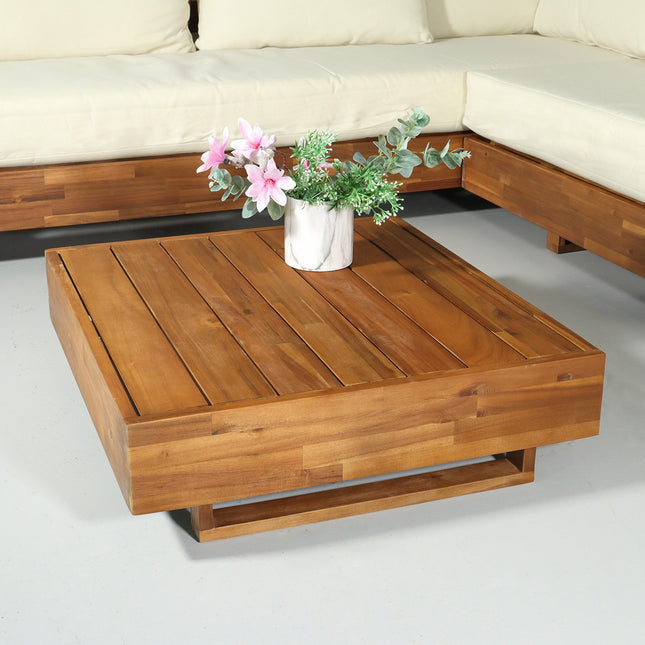 Loungetafel acaciahout Dirk tuintafel massief acaciahout