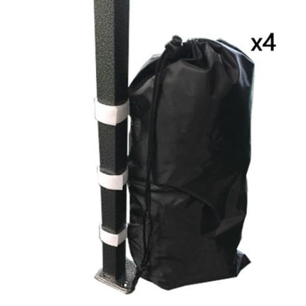 Easy up 2x2m zwart met zijwanden