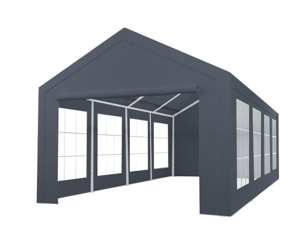 Partytent grijs semi professioneel 4x8m