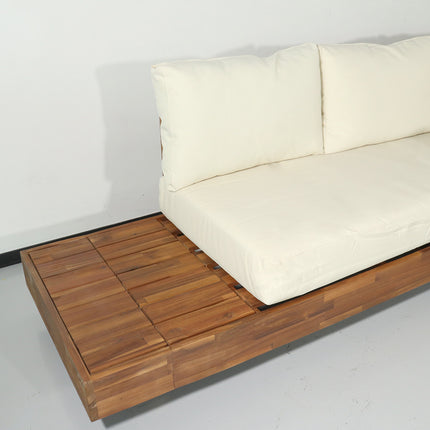 Loungeset Donna met loungetafel acaciahout hoekloungeset loungebank